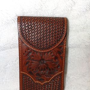 Beautiful handmade leather phone case